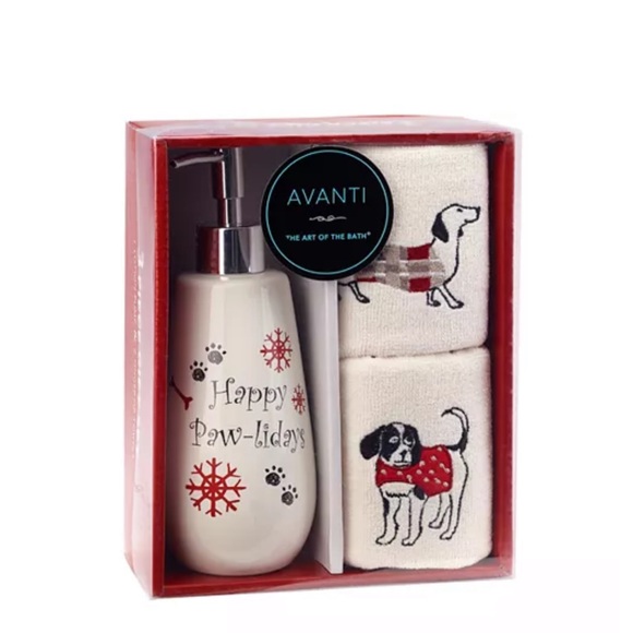 NWT❣️Avanti Happy Pawlidays 3 piece Box Set - Picture 2 of 3